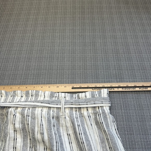 Coastal Striped Linen‎ Blend Paperbag Mini Skirt size 8 Euro Summer Festivals - Picture 5 of 7